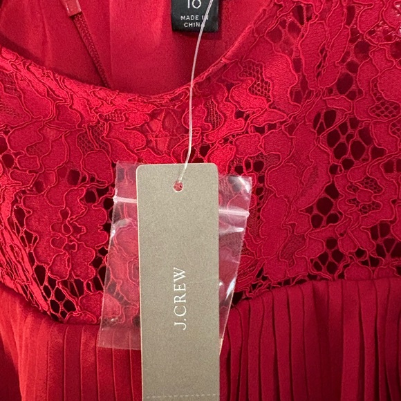 J. Crew Red Lace Ruffle Top NWT #Christmas - Picture 3 of 14